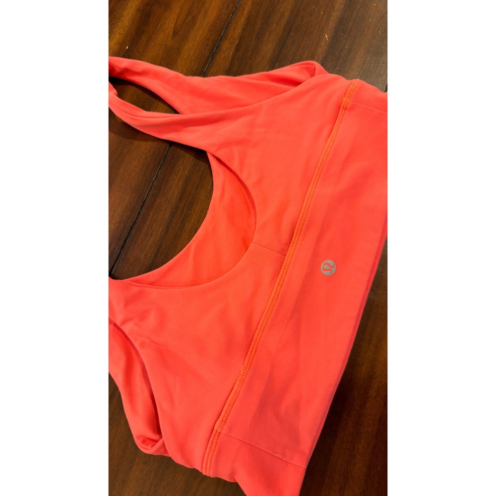 Lululemon Align Reversible Bra Light Support Nulu Coral Pink Size 10 LW2CYOS - Picture 10 of 14